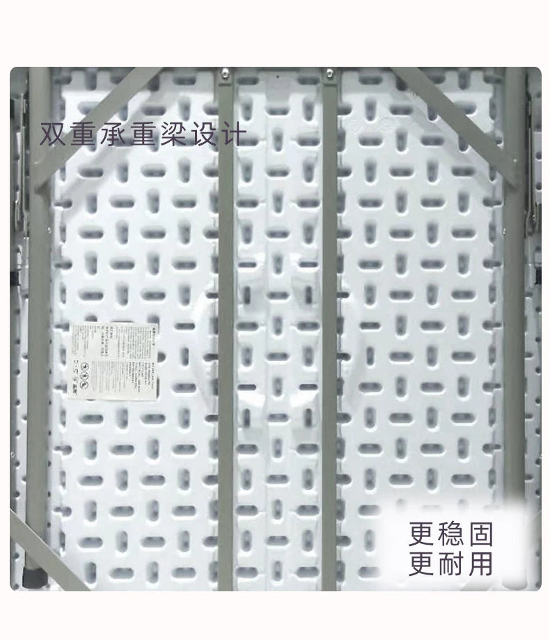 Folding square table, household dining table, square mahjong square table, outdoor portable plastic stall, street stall table by HARMONYA STORE