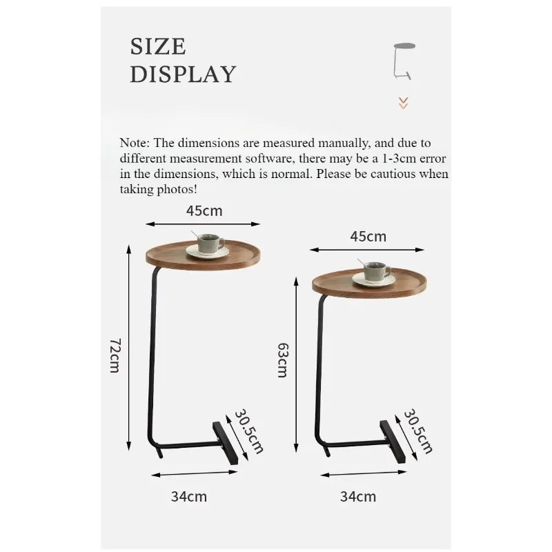 Bedside table removable small table simple household bedroom bedside shelf living room Internet celebrity mini sofa side few by HARMONYA STORE