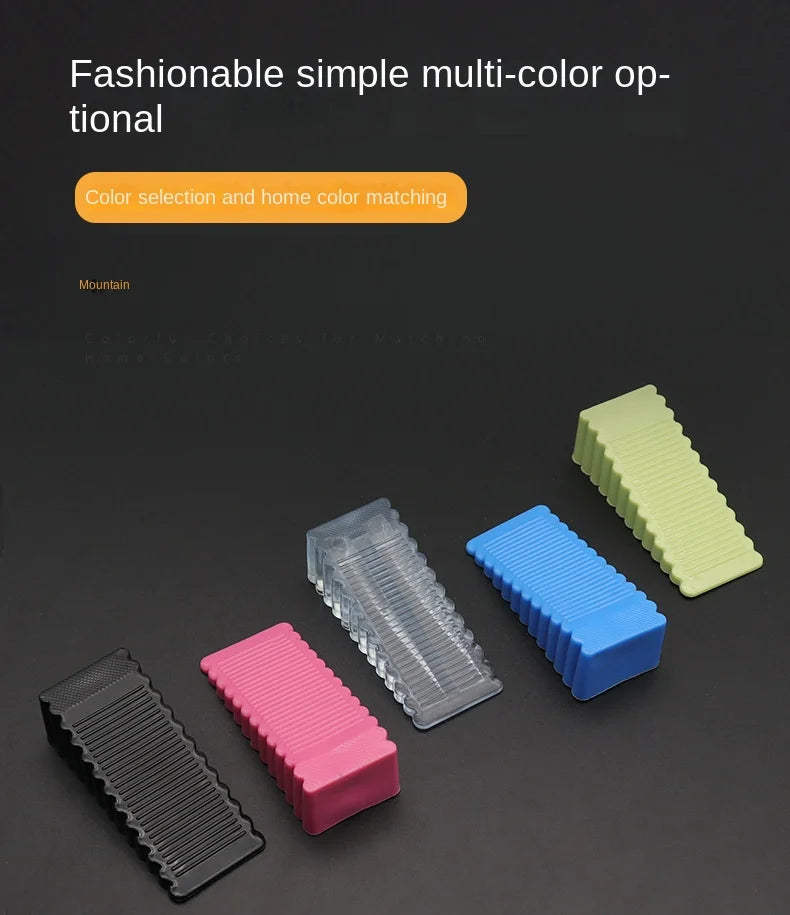 Safety Silicone Door Stop Block Wedge Stop Door Stopper Home Offices Door Rear Retainer Impact Stopper Rubber Stops No Drill by HARMONYA STORE