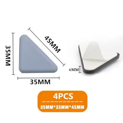 4pcs/set Furniture Leg Slider Pads Anti Scratch Easy Move Heavy Furniture Thickened Moving Pad Anti-abrasion Floor Protector Mat by HARMONYA STORE