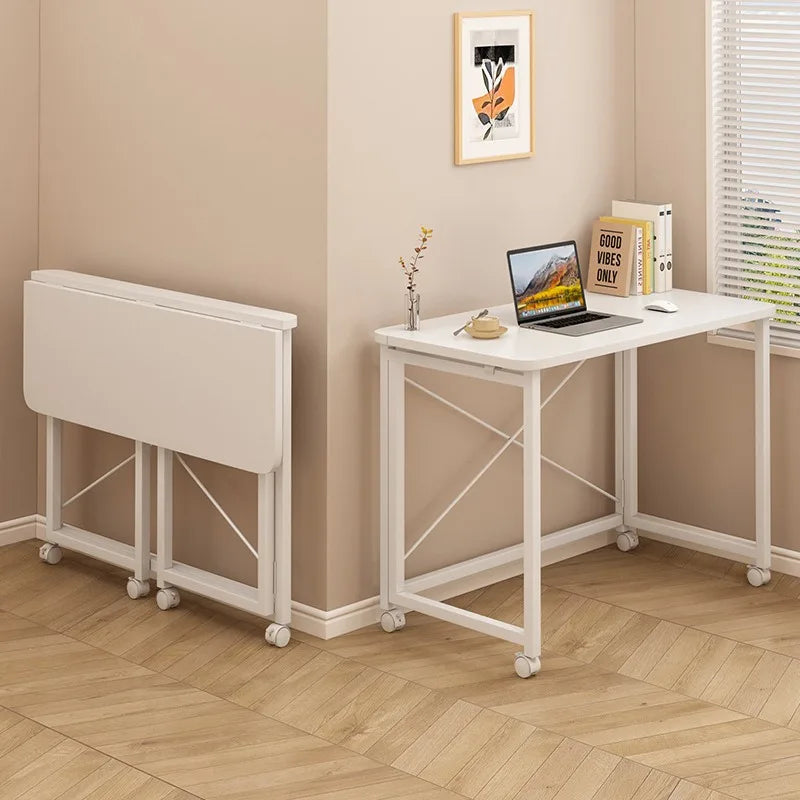 Folding computer desk desk removable table home student study table bedroom bedside table writing table desk by HARMONYA STORE