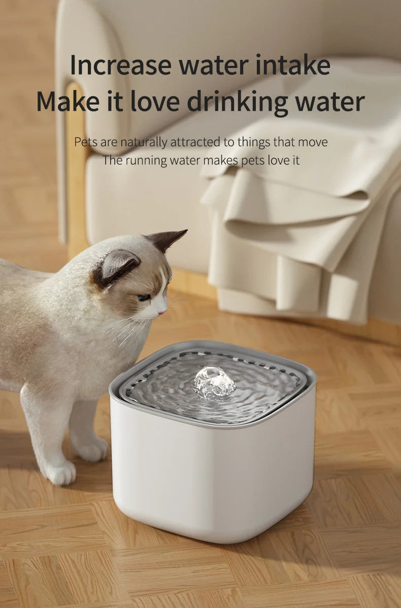 3L Cat Water Fountain Auto Recirculate Filter Large Capacity Filtring Cat Water Drinker USB Electric Mute Cats Water Dispenser by HARMONYA STORE