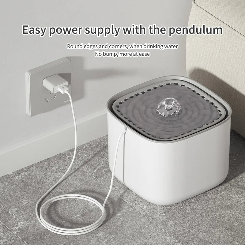 3L Cat Water Fountain Auto Recirculate Filter Large Capacity Filtring Cat Water Drinker USB Electric Mute Cats Water Dispenser by HARMONYA STORE