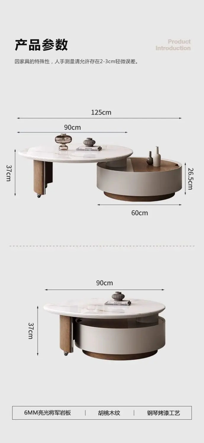 Frame Storage Coffee Table Modern Clear Organizer Ornaments Coffee Table Glam Aesthetic Tavolino Da Salotto Home Furniture by HARMONYA STORE