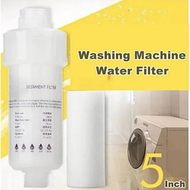 5'' PRE FILTER Water Filter Cartridge Washing Machine Filter with Adapter Bathroom Water Heater Toilet Household Purifier by HARMONYA STORE