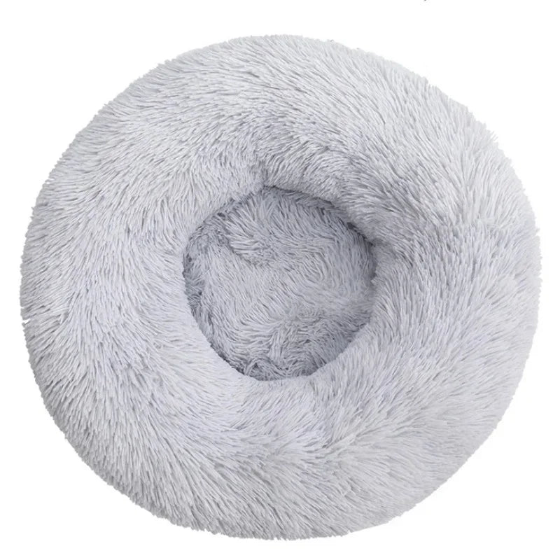 40-90cm 6 Sizes Round Pet Bed for Large Dog Bed Super Soft Cat Bed Plush Dog House for Medium Dog House Winter Warm Sleeping HARMONYA STORE