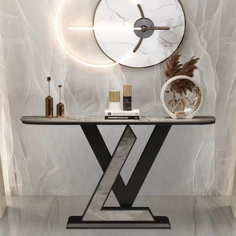 Beauty Minimalist Console Table Luxury Aesthetic Marble Simple Console Table Hallway Glamour Tisch Wohnzimer Home Furniture by HARMONYA STORE