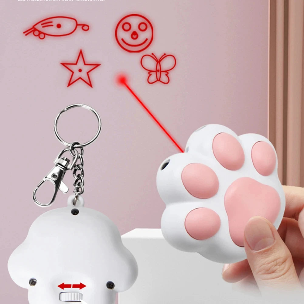 Funny Laser Pet Toys Rechargeable 5 Adjustable Patterns for Pet Dog Cats Interactive Kitten Training Chaser Cat Pets Accessories by HARMONYA STORE