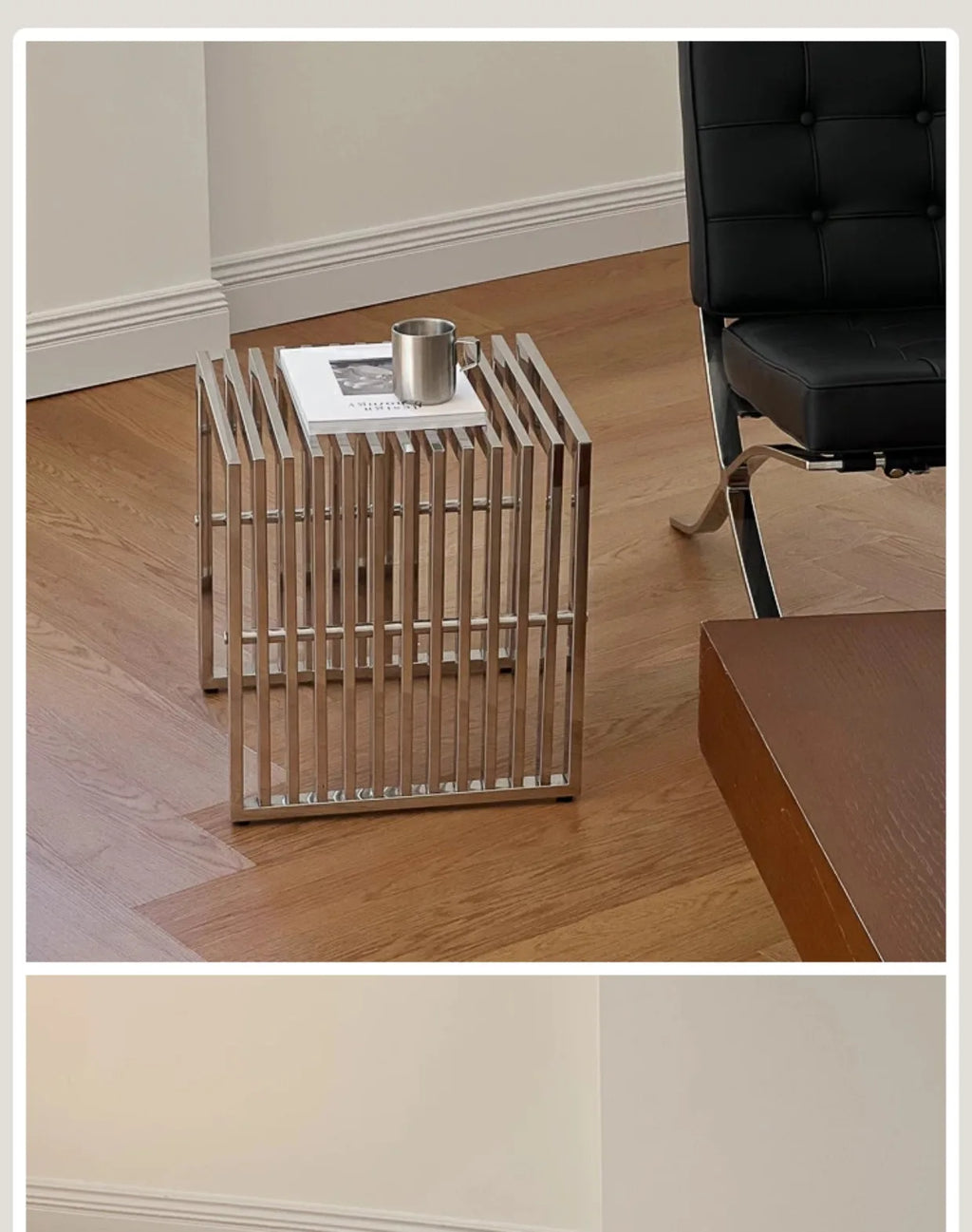 Modern Simple Stainless Steel Side Table Baohaus Medieval Living Room Metal Coffee Table Cafe Small Long Table by HARMONYA STORE