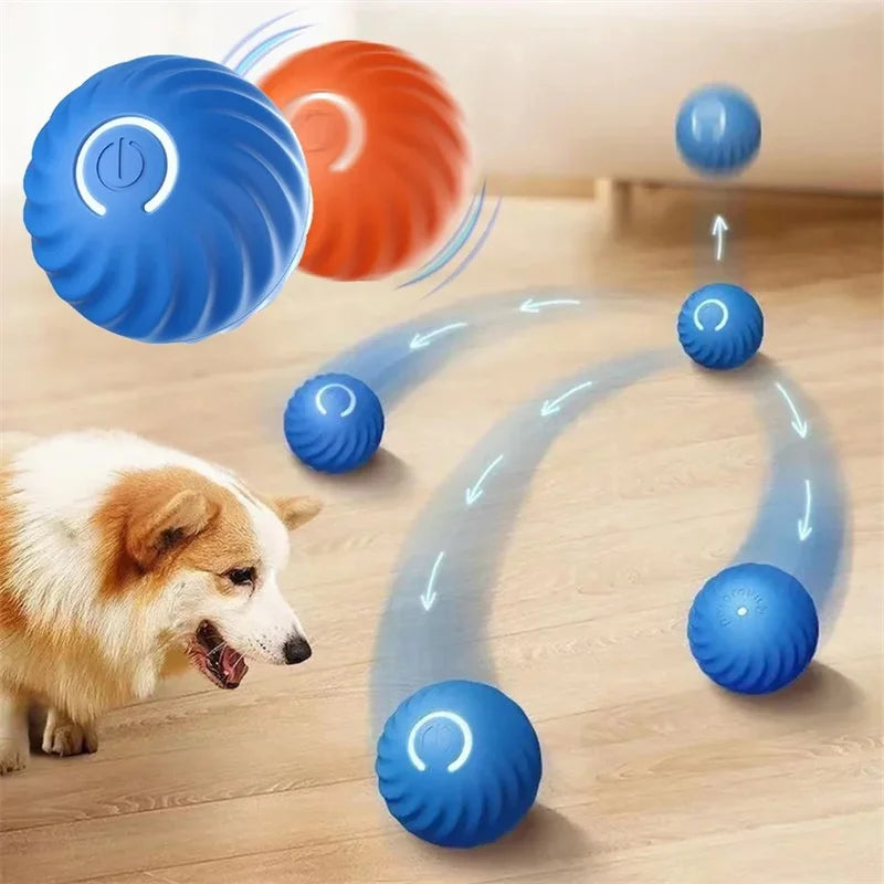 Smart Dog Toys Ball Electronic Interactive Pet Toy Moving Ball USB Automatic Moving Bouncing for Puppy Birthday gift Cat Product by HARMONYA STORE