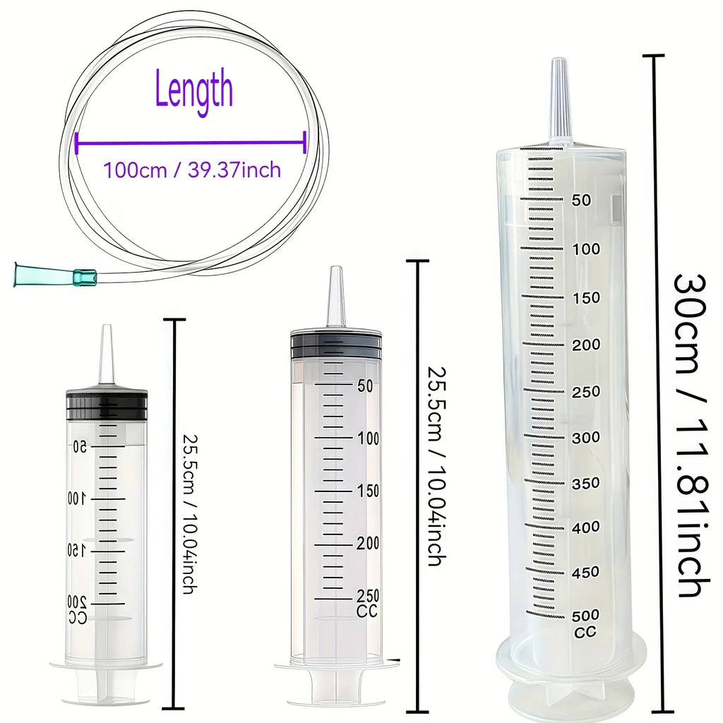 1 set of car water suction/injection tool with syringe by HARMONYA STORE