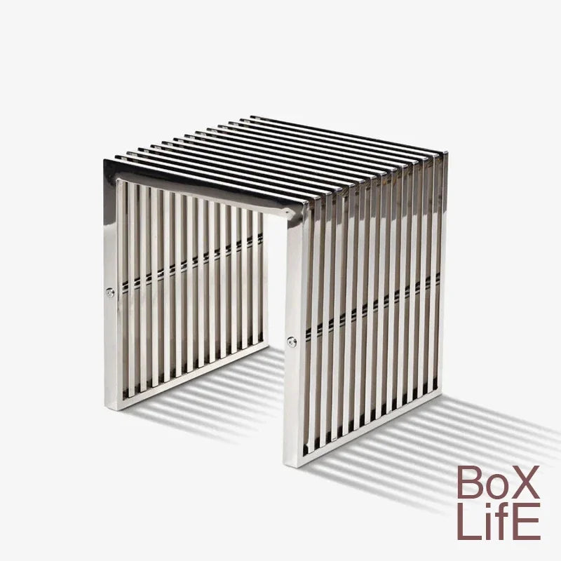 Modern Simple Stainless Steel Side Table Baohaus Medieval Living Room Metal Coffee Table Cafe Small Long Table by HARMONYA STORE