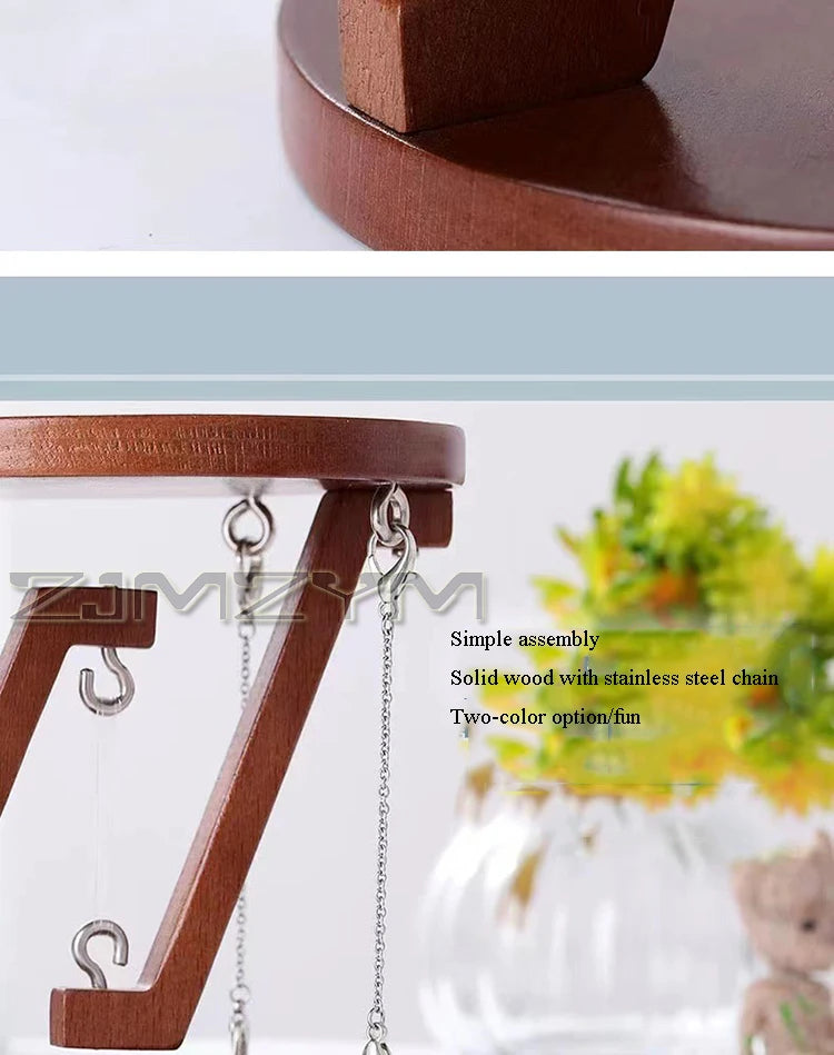Tensegrity Structure Floating Table Wooden Stand Desktop Ornament For Office Living Room Desk TV Cabinet Home Decoration by HARMONYA STORE