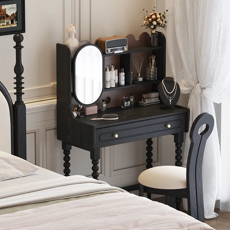 Modern Popular Design Ins Large Luxury Dressing Table with Mirror and Drawers Professional Makeup Table by HARMONYA STORE