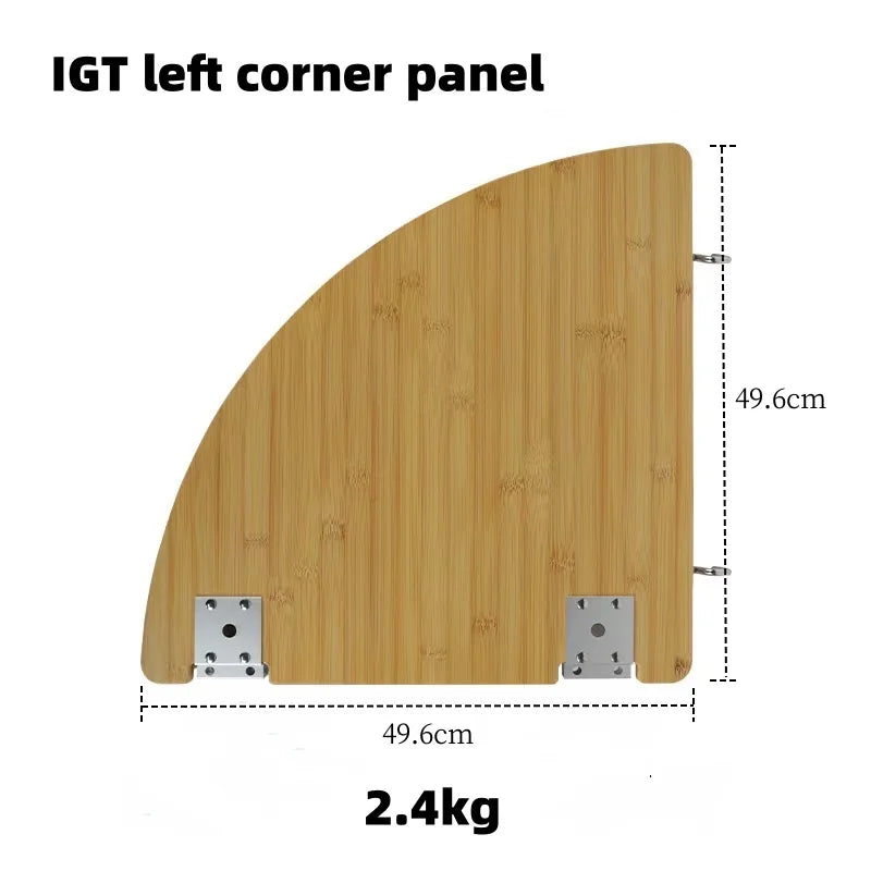 Outdoor Igt Frame Camping IGT 2/3 Unit Table Board IGT Free Combination Table Barbecue Aluminum Alloy IGT Table Accessories by HARMONYA STORE