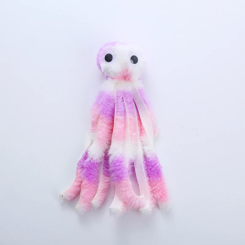 Cat toy Cute octopus plush toy bite resistant teeth interactive play pet supplies by HARMONYA STORE