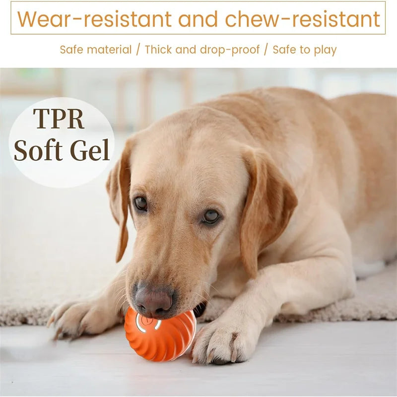 Smart Dog Toys Ball Electronic Interactive Pet Toy Moving Ball USB Automatic Moving Bouncing for Puppy Birthday gift Cat Product by HARMONYA STORE
