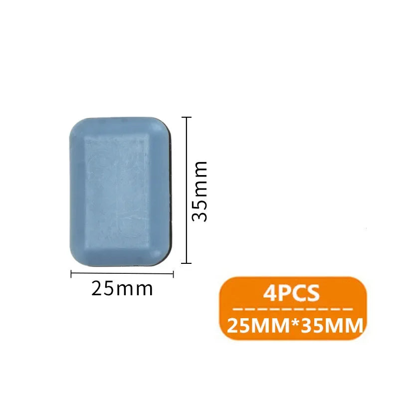 4pcs/set Furniture Leg Slider Pads Anti Scratch Easy Move Heavy Furniture Thickened Moving Pad Anti-abrasion Floor Protector Mat by HARMONYA STORE