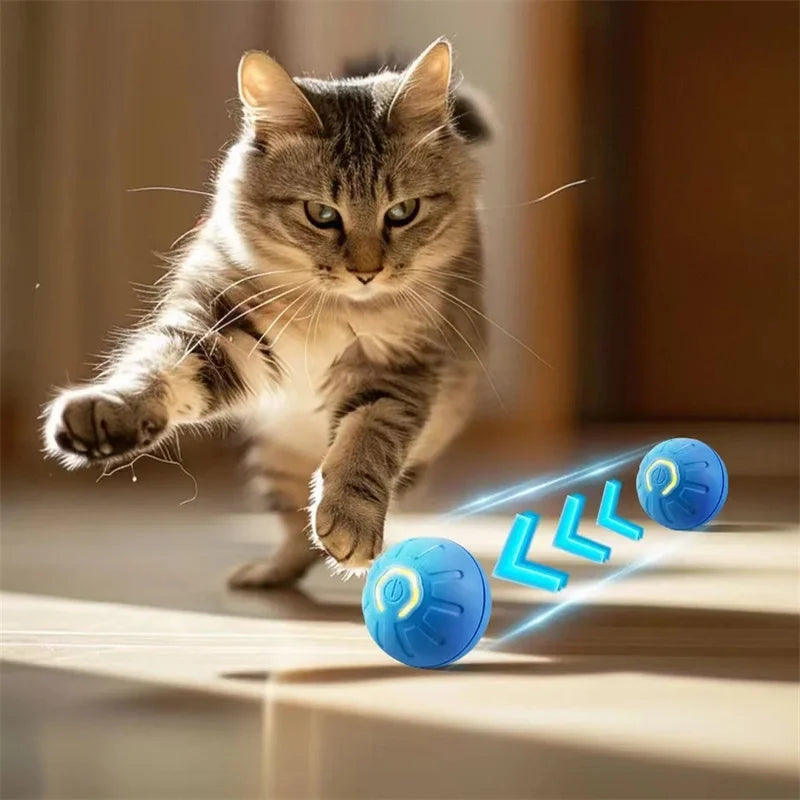 Smart Dog Toys Ball Electronic Interactive Pet Toy Moving Ball USB Automatic Moving Bouncing for Puppy Birthday gift Cat Product by HARMONYA STORE