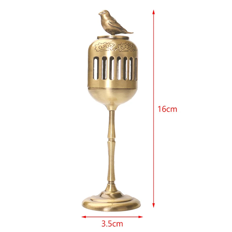 Magpie Hollow Lamp Sandalwood Fragrance Censer Smoking Backflow Incense Holder Tea House Ornaments Study Room Home Decor by HARMONYA STORE