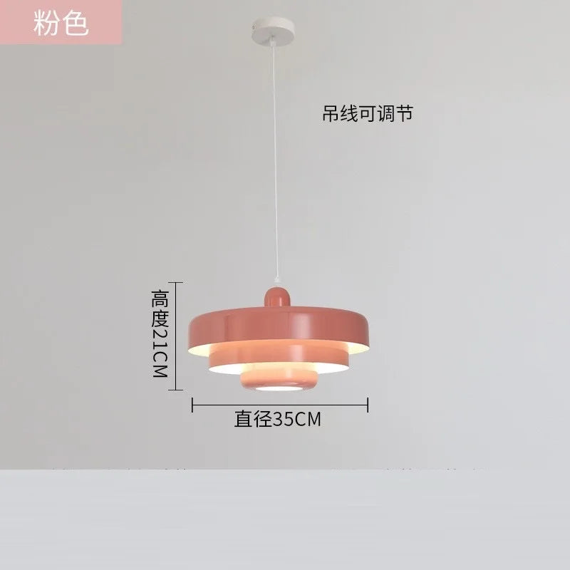 Medieval Retro Orange Pendant Lamp Dining Room Restaurant Home Decor LED Ceiling Chandelier Lighting for Cafe Bar Hanging Lights by HARMONYA STORE
