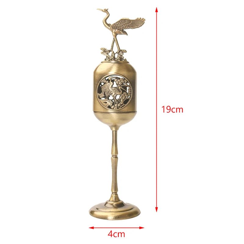 Magpie Hollow Lamp Sandalwood Fragrance Censer Smoking Backflow Incense Holder Tea House Ornaments Study Room Home Decor by HARMONYA STORE