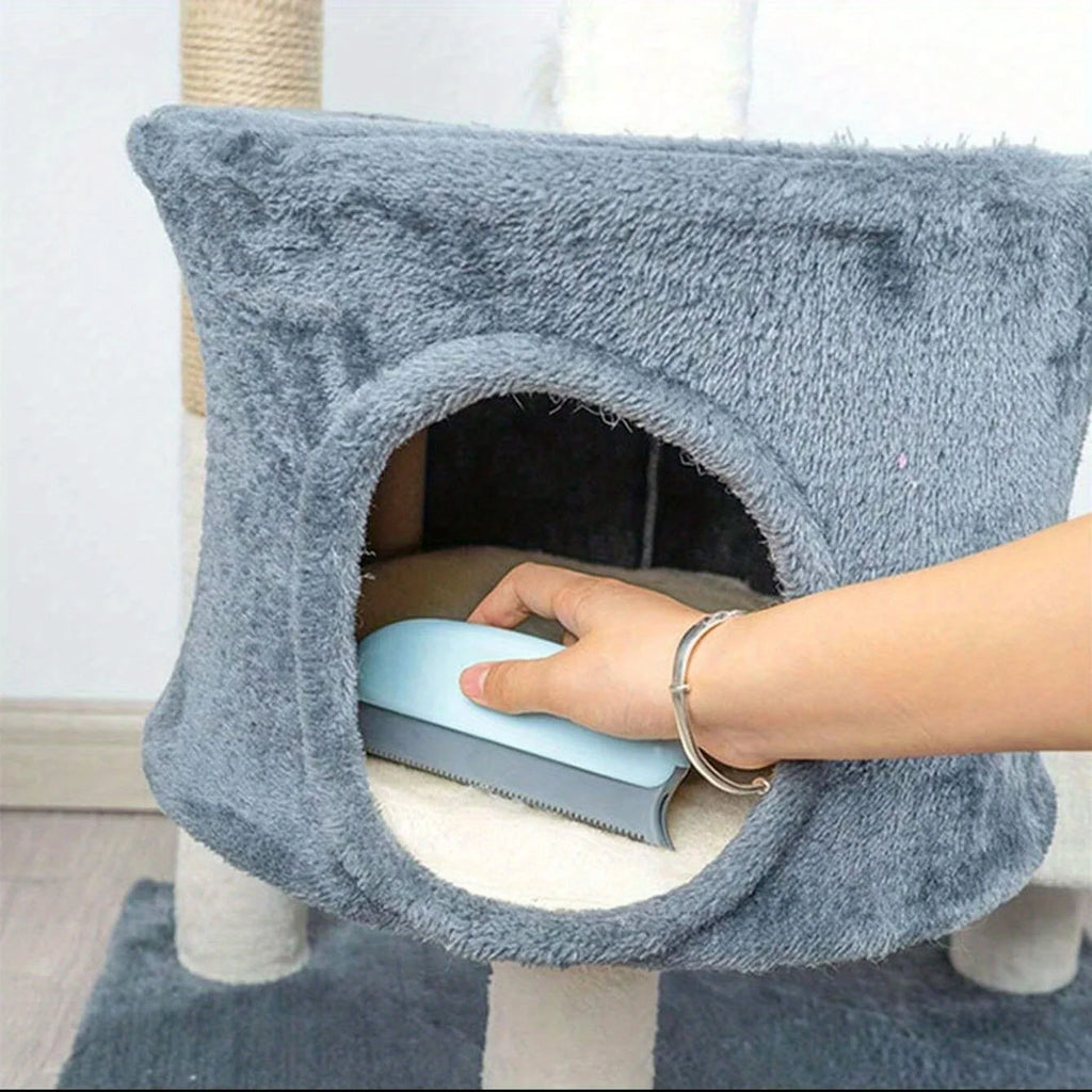 Effective Pet Hair Remover Brush For Cats And Dogs - Gently Shaves Wool And Cleans Fur For A Neat And Tidy Home by HARMONYA STORE