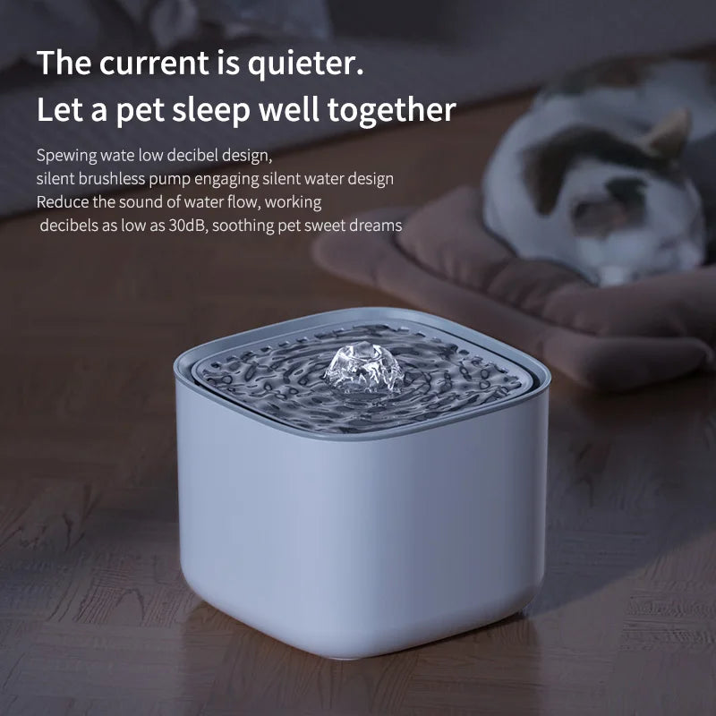 3L Cat Water Fountain Auto Recirculate Filter Large Capacity Filtring Cat Water Drinker USB Electric Mute Cats Water Dispenser by HARMONYA STORE