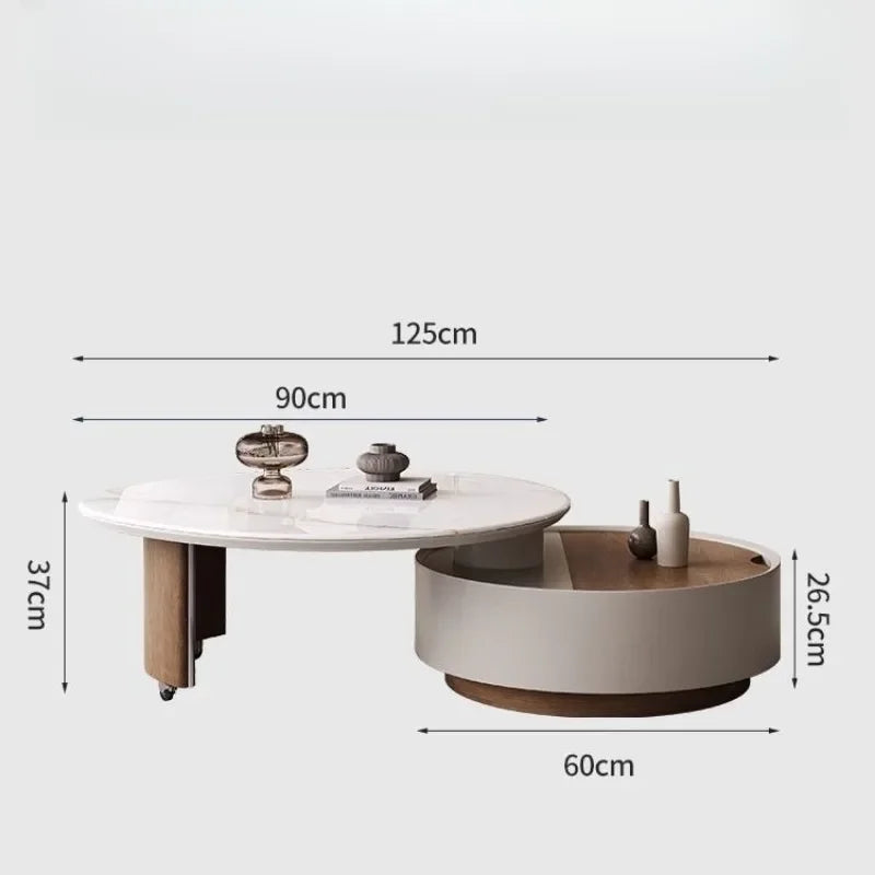 Frame Storage Coffee Table Modern Clear Organizer Ornaments Coffee Table Glam Aesthetic Tavolino Da Salotto Home Furniture by HARMONYA STORE
