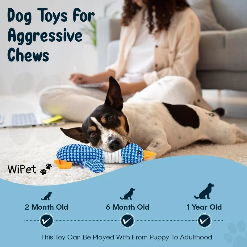 Cat Dog Toys for Aggressive Chewers Cats Dogs,Chew Squeak Toy Cats Dogs Interactive Plush Doll Pet Products by HARMONYA STORE