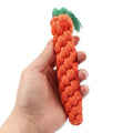 1pc Pet Knot Toy for Dog and Cat Carrot Shape Dog Chew Toys Cotton Rope Toys for Indoor Dogs Cat Toys Dog Accessories by HARMONYA STORE