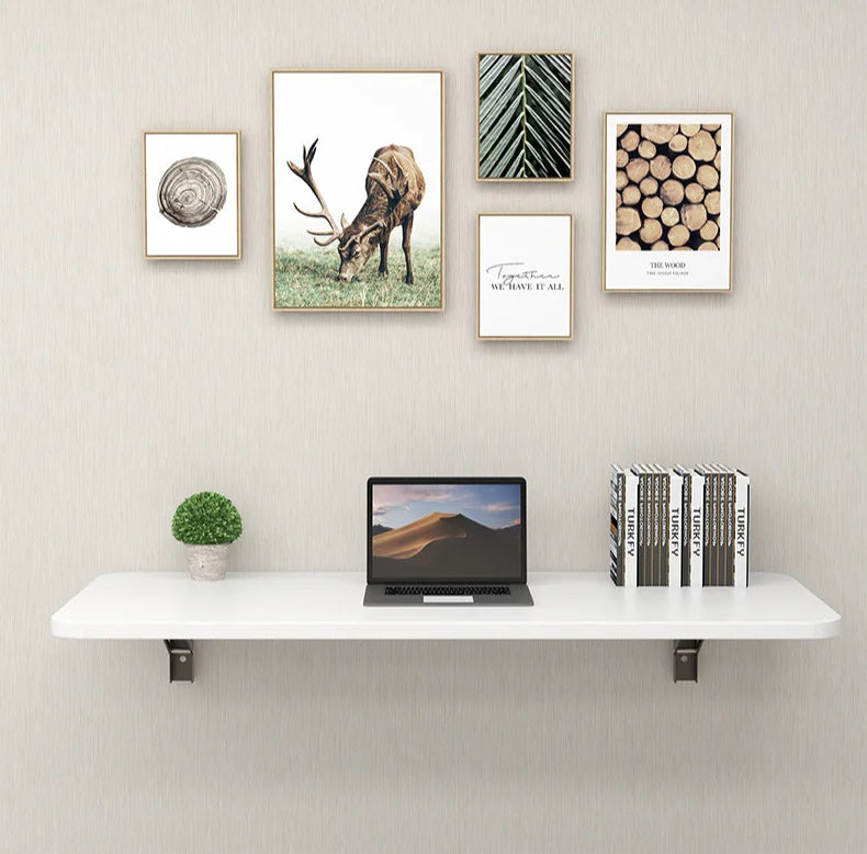 1Pc wall-mounted folding table, wall-mounted dining table, wall-mounted, foldable computer table, wall desk, wall table by HARMONYA STORE