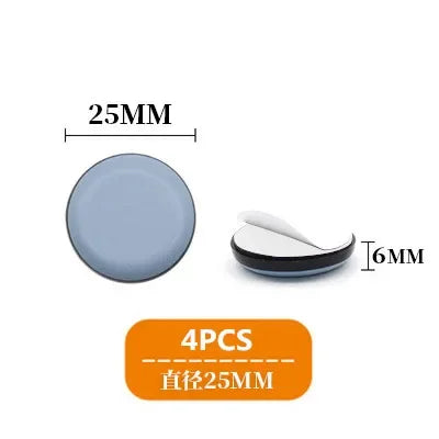 4pcs/set Furniture Leg Slider Pads Anti Scratch Easy Move Heavy Furniture Thickened Moving Pad Anti-abrasion Floor Protector Mat by HARMONYA STORE