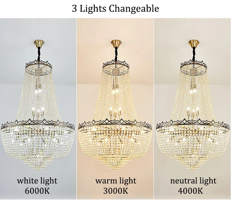 Luxury Crystal Chandeliers Lustre Duplex Loft Home Decorate Ceiling Chandelier Pendant Lights for Living Dining Room Żyrandol by HARMONYA STORE