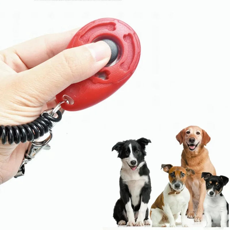 Dog Training Clicker Pet Cat Dog Click Trainer Various Style Aid Adjustable WristStrap Sound Key Chain Dog Repeller Pet Product by HARMONYA STORE