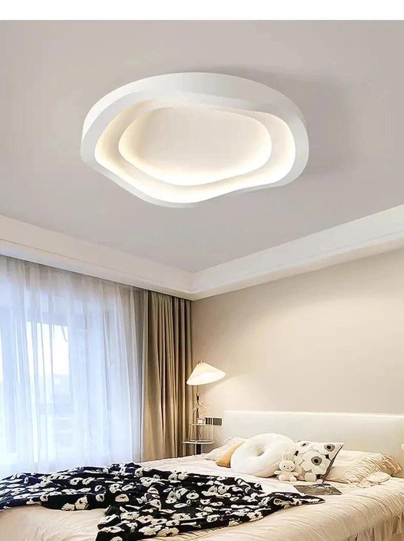Nordic Bedroom LED Ceiling Lights Home Modern Style Indoor Master Bedroom Lustre Circular Brief Home Decorate Lighting Fixtures by HARMONYA STORE