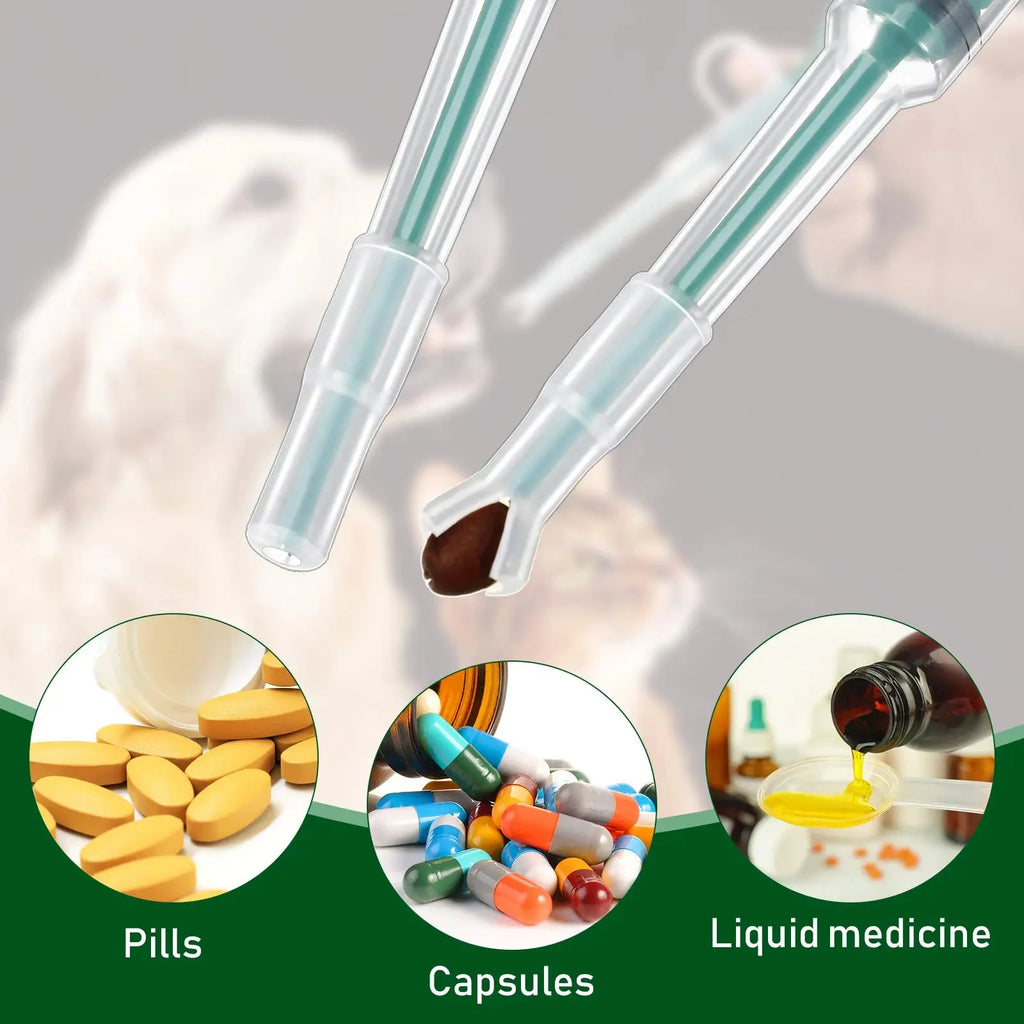 Pet Medication Dispenser, Pressing Feeding Stick for Cats and Dogs, Eating Pills, Pills, Medication Artifacts, Pet Sickness Care by HARMONYA STORE