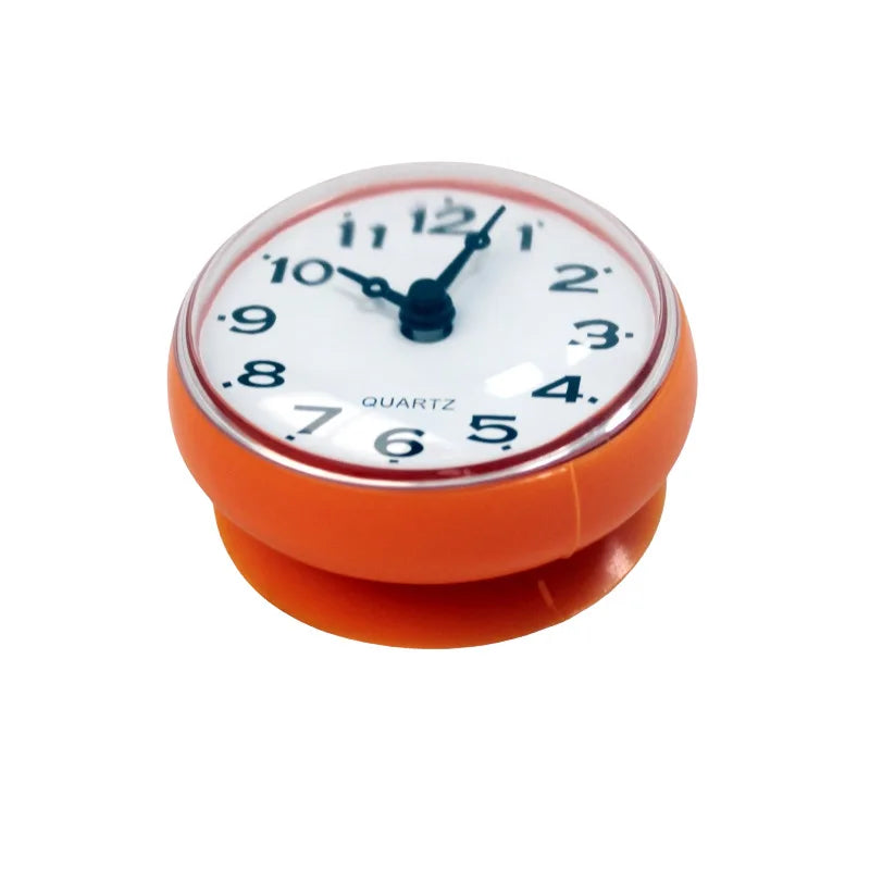 Waterproof Simple Wall Clock Swimming Pool Bathroom Shower Mute Clock Suction Cup Hanging Wall Clock Toilet Watch Home Decorate by HARMONYA STORE