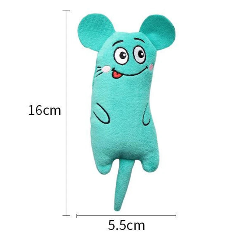 Funny Pet Plush Embroidery Catnip Toy Cat Expressive Mouse Toys Interactive Cat Toy Kitten Bite Resistance Toy Pet Accessories by HARMONYA STORE