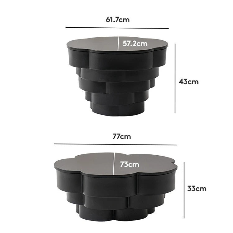 Tableau Artistic Round Side Table, Ideal For Study Or Lounge Areas Table Contemporary Furniture Home Decor Table by HARMONYA STORE
