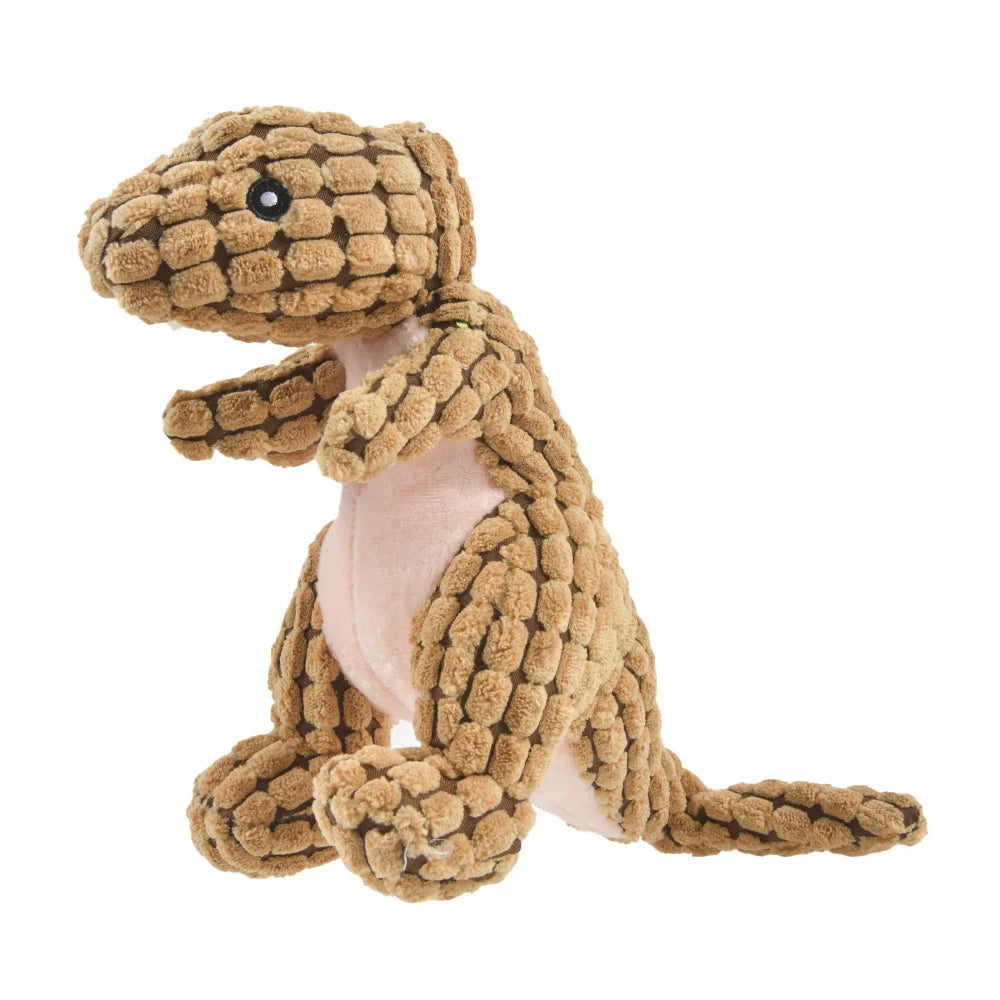 Cats and Dogs Pet Plush Dinosaur Toys Interactive Dog Chew Toys Plush Stuffing Pet Supplies Dog Toys for Small Dogs by HARMONYA STORE