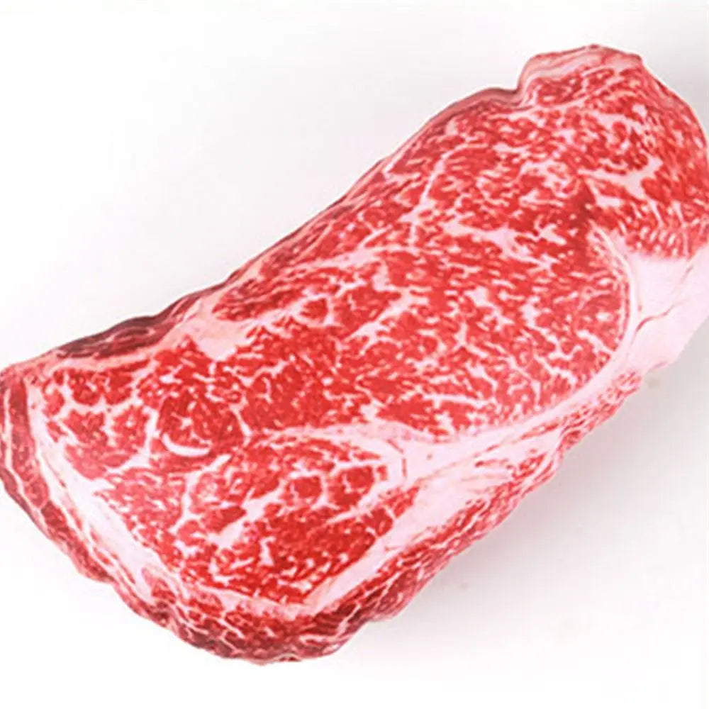 Simulation Squeaky Bone Dog Toys Steak Bite-Resistant Clean Dog Chew Puppy Training Toy Soft Steak Carrot Animal Pet Supplies by HARMONYA STORE