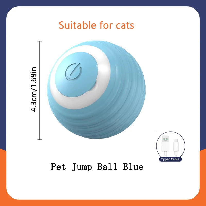 Smart Dog Toys Ball Electronic Interactive Pet Toy Moving Ball USB Automatic Moving Bouncing for Puppy Birthday gift Cat Product by HARMONYA STORE
