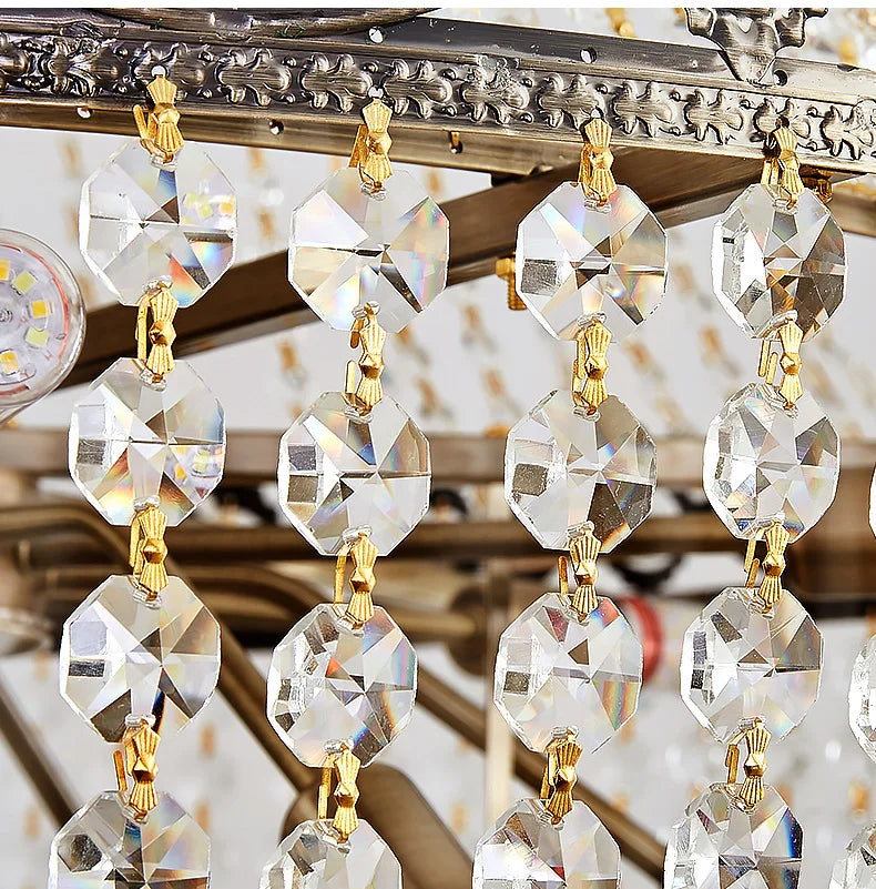 Luxury Crystal Chandeliers Lustre Duplex Loft Home Decorate Ceiling Chandelier Pendant Lights for Living Dining Room Żyrandol by HARMONYA STORE