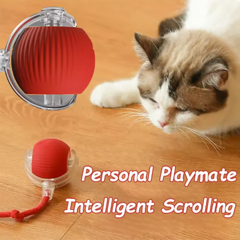 Intelligent interactive cat ball long-lasting and durable easy to clean intelligent obstacle avoidance pet dog toys by HARMONYA STORE
