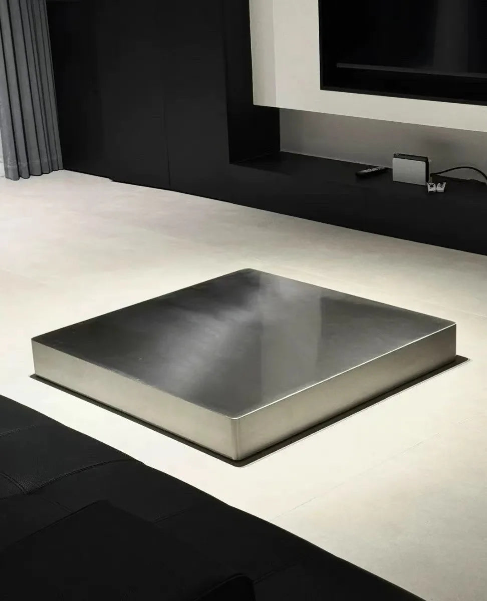 Italian Minimalist Side Table Aesthetic Unique Simple Clear Designer Coffee Table Modern Decoration Meubles Salon Furniture by HARMONYA STORE