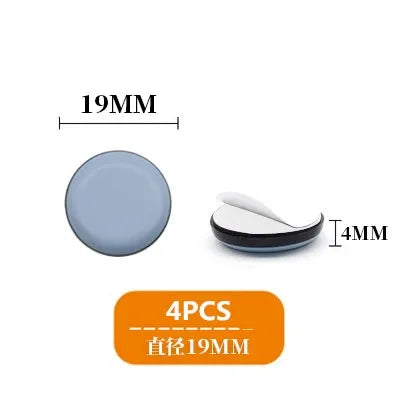 4pcs/set Furniture Leg Slider Pads Anti Scratch Easy Move Heavy Furniture Thickened Moving Pad Anti-abrasion Floor Protector Mat by HARMONYA STORE