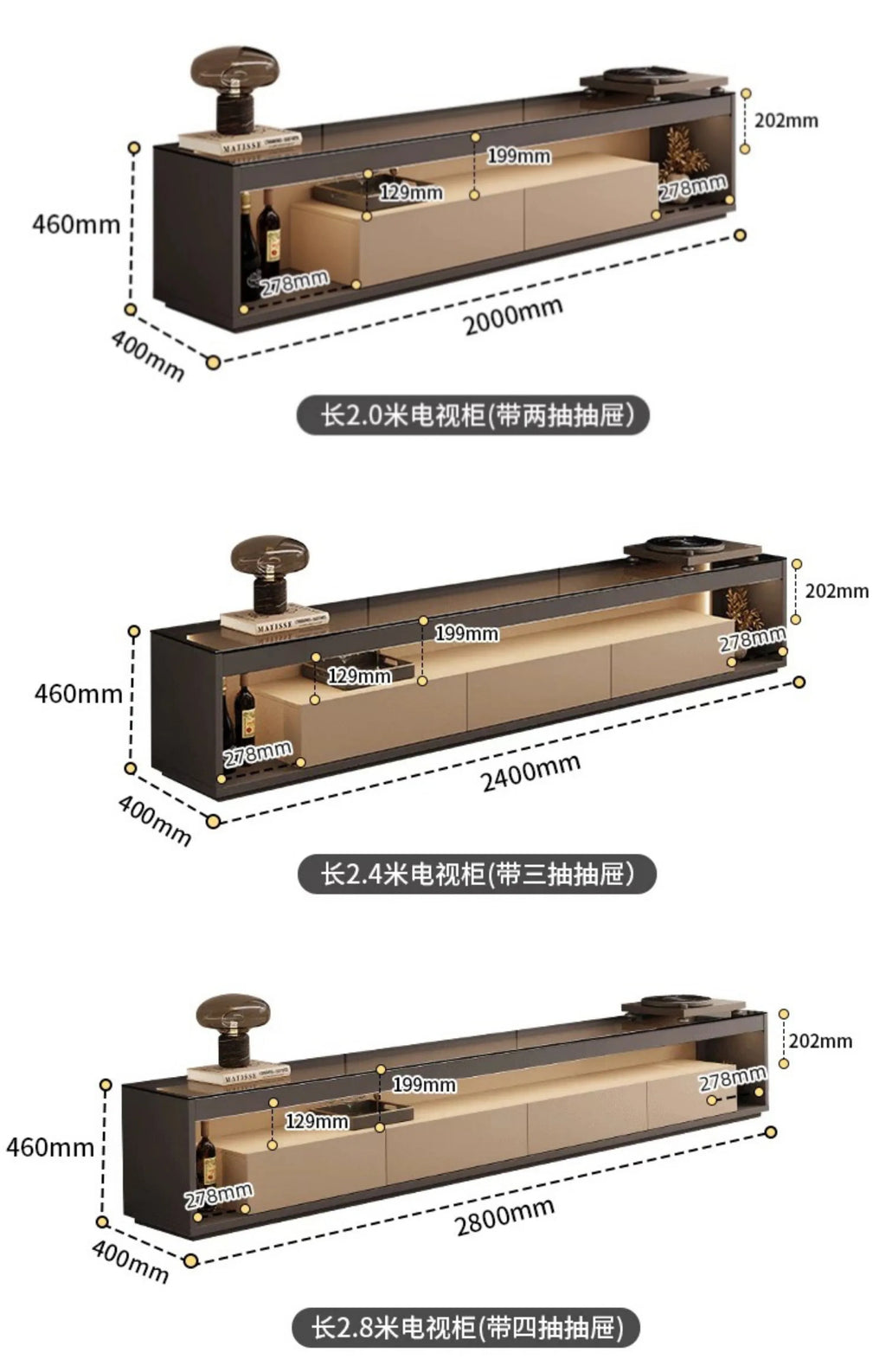 Glas Transparent Tv Table Cabinet Storage Luxury Floor Modern Tv Table Entertainment Center Meuble Television Salon Furnitures by HARMONYA STORE