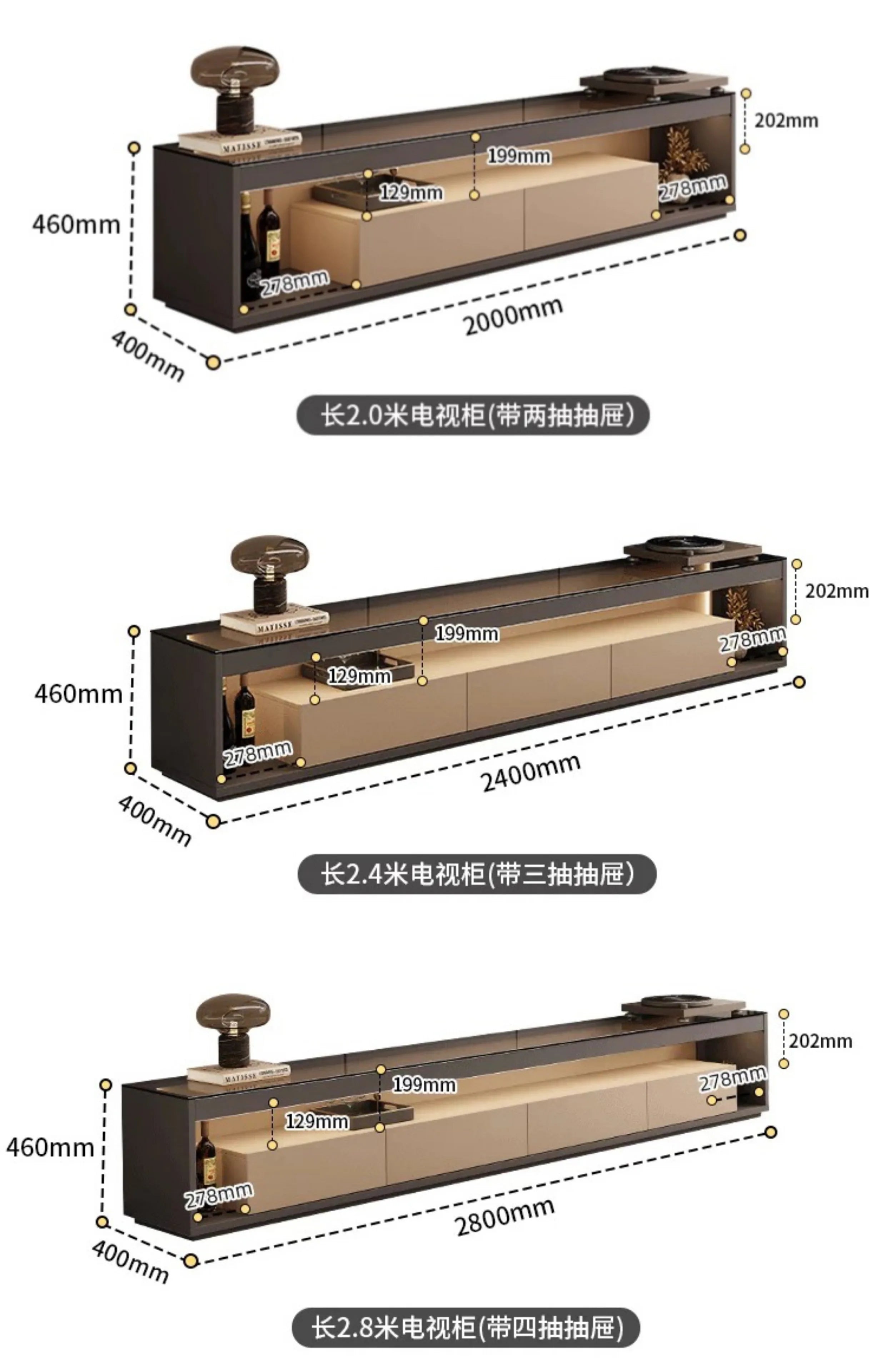 Glas Transparent Tv Table Cabinet Storage Luxury Floor Modern Tv Table Entertainment Center Meuble Television Salon Furnitures by HARMONYA STORE