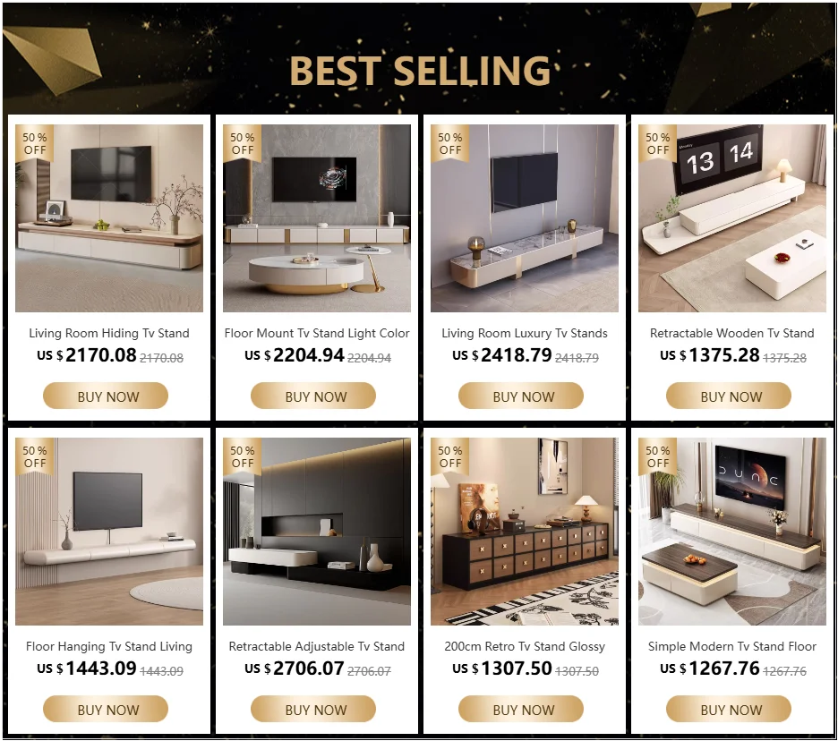 Glas Transparent Tv Table Cabinet Storage Luxury Floor Modern Tv Table Entertainment Center Meuble Television Salon Furnitures by HARMONYA STORE